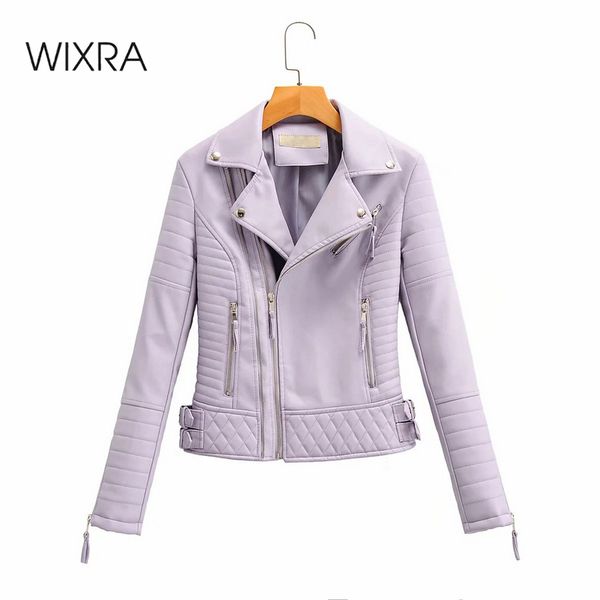 wixra womens faux leather jackets zipper pu coat turn-down collar solid slim jacket streetwear 2020 autumn spring, Black
wixra womens faux leather jackets zipper pu coat turn-down collar solid slim jacket streetwear 2020 autumn spring, Black