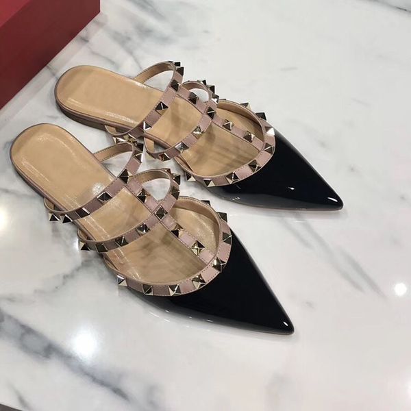 plus size 42 fashion women slippers luxury designer shoes pointed toe ladies slides narrow band flat sandals q8, Black
plus size 42 fashion women slippers luxury designer shoes pointed toe ladies slides narrow band flat sandals q8, Black