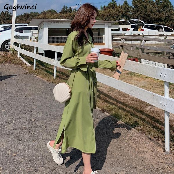 casual dresses long sleeve women single breasted notched french style solid sashes elegant office ladies chic retro dress trendy, Black;gray
casual dresses long sleeve women single breasted notched french style solid sashes elegant office ladies chic retro dress trendy, Black;gray