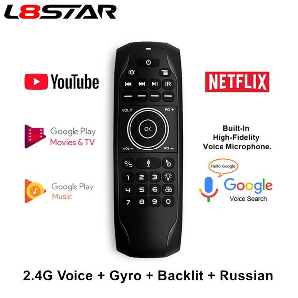 l8star g7 blacklit air mouse voice smart remote control with gyro and ir learning new arrival english russian mini keyboard
l8star g7 blacklit air mouse voice smart remote control with gyro and ir learning new arrival english russian mini keyboard
