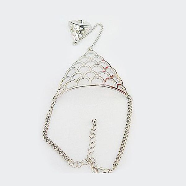 wedding finger siamese metal portable charming daily fish scale out retro easy wear women bracelet, Golden;silver
wedding finger siamese metal portable charming daily fish scale out retro easy wear women bracelet, Golden;silver