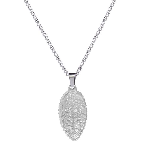 metal leaf necklace100% full staineless steel, Silver