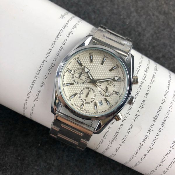 luxury men's watch all subdials work chronograph stainless steel quartz watch personality display gifts relojes reloj de lujo mens watc, Slivery;brown
luxury men's watch all subdials work chronograph stainless steel quartz watch personality display gifts relojes reloj de lujo mens watc, Slivery;brown