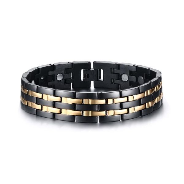 new fashion black gold color stainless steel jewelry charm bangle magnet mens bracelets boyfriend gift
new fashion black gold color stainless steel jewelry charm bangle magnet mens bracelets boyfriend gift