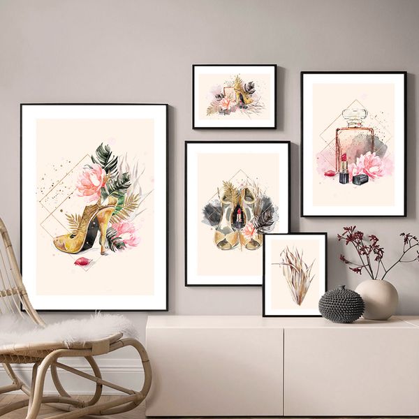 pink flower perfume fashion poster high heels makeup print canvas art painting wall picture modern girl room home decoration
pink flower perfume fashion poster high heels makeup print canvas art painting wall picture modern girl room home decoration