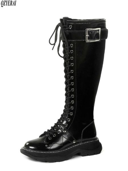 qzyerai the knee boots new style genuine leather female boots women's scooter black cowhide women's shoes
qzyerai the knee boots new style genuine leather female boots women's scooter black cowhide women's shoes