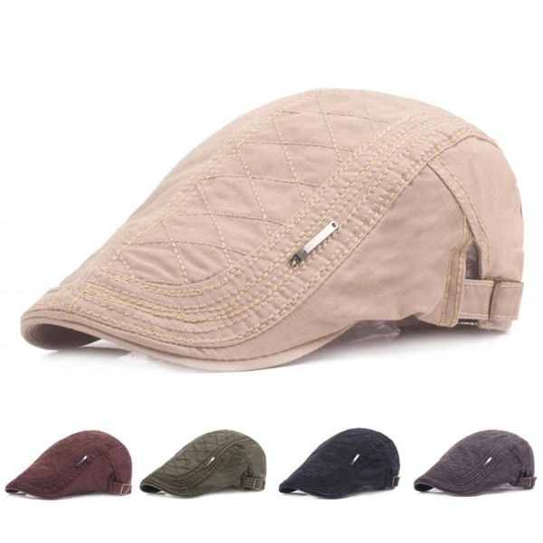 vintage twill cotton flat peaked cap adjustable newsboy hunting beret hat casual retro outdoor caps summer, Blue;gray
vintage twill cotton flat peaked cap adjustable newsboy hunting beret hat casual retro outdoor caps summer, Blue;gray