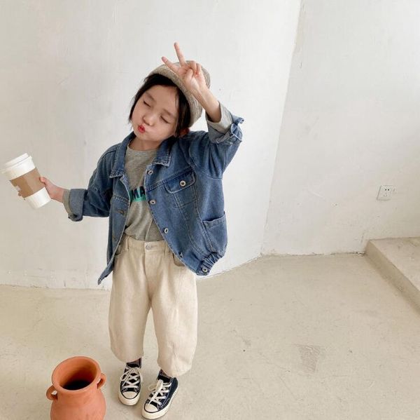 2020 new wholesale girls boys denim coat autumn full sleeve kids jacket 1-6t yq481, Blue;gray
2020 new wholesale girls boys denim coat autumn full sleeve kids jacket 1-6t yq481, Blue;gray