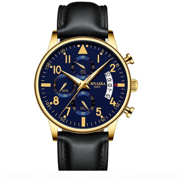 fashion men's quartz wristwatch leather strap waterproof luxury pilot watches small dial work swiss chronograph watch, Slivery;brown
fashion men's quartz wristwatch leather strap waterproof luxury pilot watches small dial work swiss chronograph watch, Slivery;brown