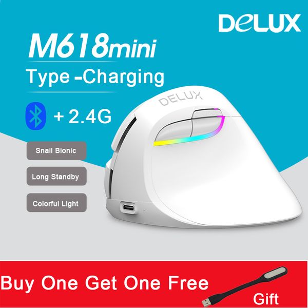delux m618 mini bluetooth 4.0 + 2.4g wireless mouse rechargeable white ergonomic vertical mause usb optical computer silent mice
delux m618 mini bluetooth 4.0 + 2.4g wireless mouse rechargeable white ergonomic vertical mause usb optical computer silent mice