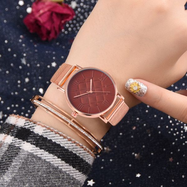 wj-7747 creative mesh band minimalist quartz watch casual women stainless steel wristwatches relogio feminino reloj de malla, Slivery;brown
wj-7747 creative mesh band minimalist quartz watch casual women stainless steel wristwatches relogio feminino reloj de malla, Slivery;brown