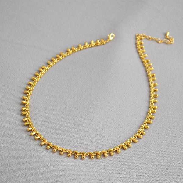 water drop brass gold plating simple exquisite versatile temperament short necklace for women neckchain fashion jewelry gifts, Silver
water drop brass gold plating simple exquisite versatile temperament short necklace for women neckchain fashion jewelry gifts, Silver