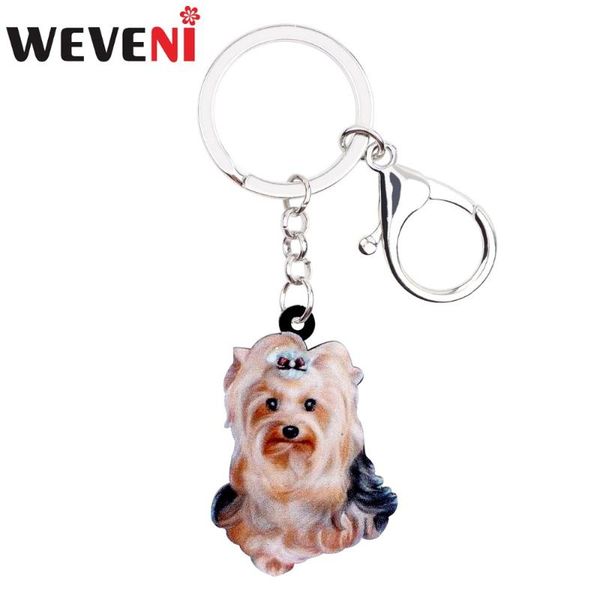 weveni acrylic fashion yorkshire terrier dog key chains keychain rings jewelry for women girl female pendant car charms 2020 new, Silver
weveni acrylic fashion yorkshire terrier dog key chains keychain rings jewelry for women girl female pendant car charms 2020 new, Silver