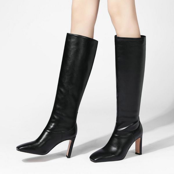 women long high heel boots faux leather women knee high boots square toe black beige yellow green size 41 42 43
women long high heel boots faux leather women knee high boots square toe black beige yellow green size 41 42 43