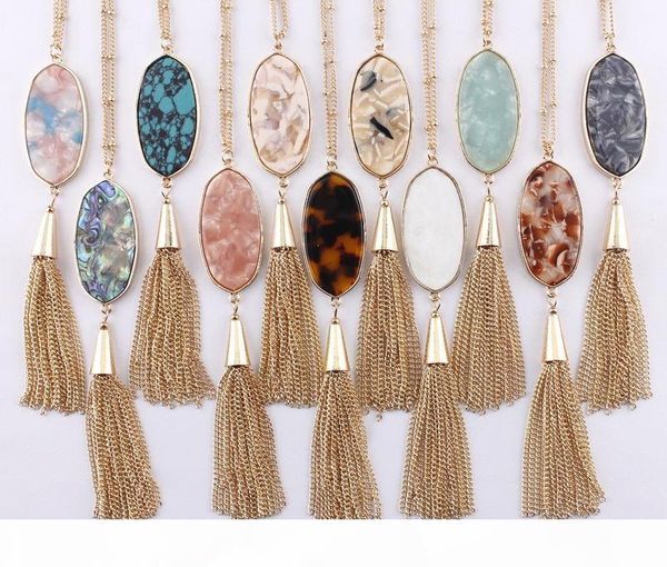 2018 christmas gifts 11 colors option leopard resin tortoise natural turquoise abalone oval shaped with tassel pendant long necklace, Silver
2018 christmas gifts 11 colors option leopard resin tortoise natural turquoise abalone oval shaped with tassel pendant long necklace, Silver