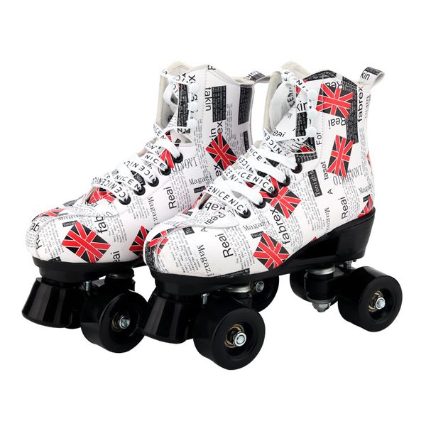 quad skates flag printing pu leather double row roller skates two line roller patins shoes
quad skates flag printing pu leather double row roller skates two line roller patins shoes