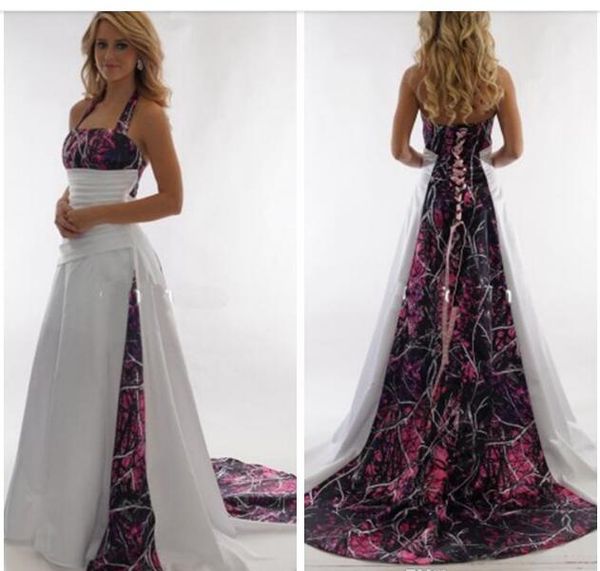 halter 2020 camo a-line muddy girl wedding dresses camouflage custom plus size bridal gowns real tree countryside lace up back robe de soire, White
halter 2020 camo a-line muddy girl wedding dresses camouflage custom plus size bridal gowns real tree countryside lace up back robe de soire, White
