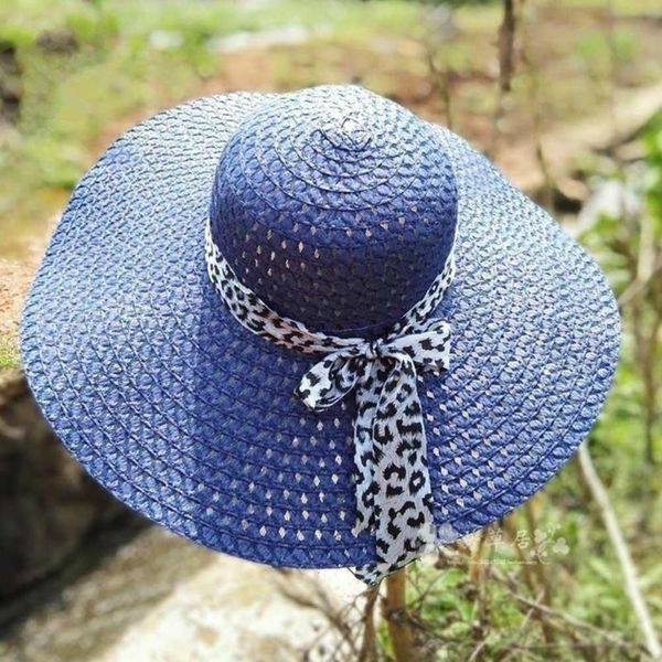 summer hat wide brim cap beach floppy fold straw sun hats for women girls us3r, Blue;gray
summer hat wide brim cap beach floppy fold straw sun hats for women girls us3r, Blue;gray