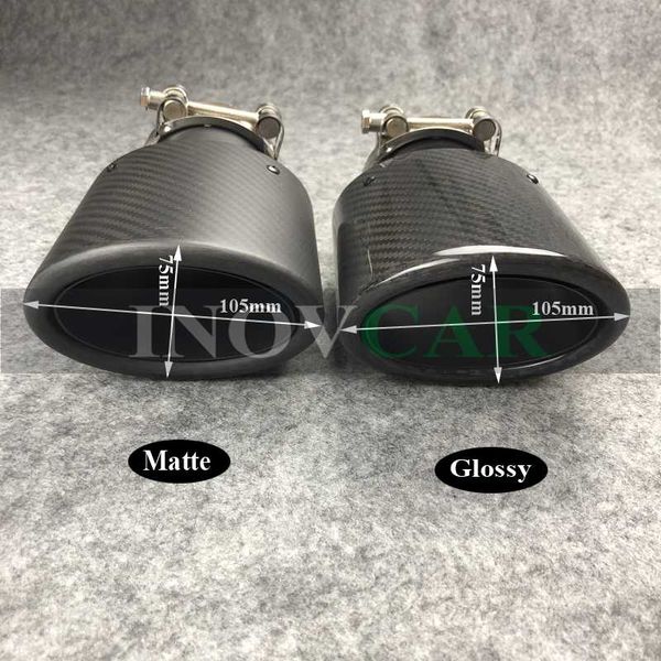 1 pcs oval slanted car exhaust tips carbon fiber exhausts oval pipes car stainless black muffler pipe for universal double tips
1 pcs oval slanted car exhaust tips carbon fiber exhausts oval pipes car stainless black muffler pipe for universal double tips