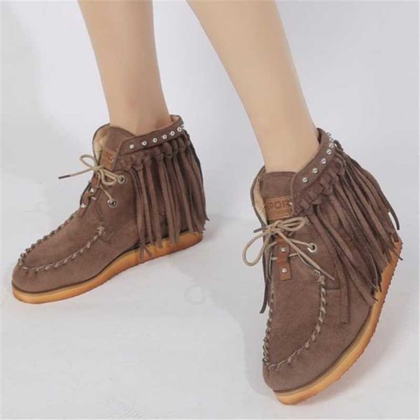 2020 winter women's boots fashion women's fringe flat heel boots round toe ankle warm snow for women lace up ankle, Black
2020 winter women's boots fashion women's fringe flat heel boots round toe ankle warm snow for women lace up ankle, Black