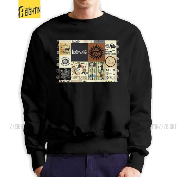 men's supernatural seasons sweatshirts streetwear pullover pure cotton tv play horror hoodies street clothing, Black
men's supernatural seasons sweatshirts streetwear pullover pure cotton tv play horror hoodies street clothing, Black