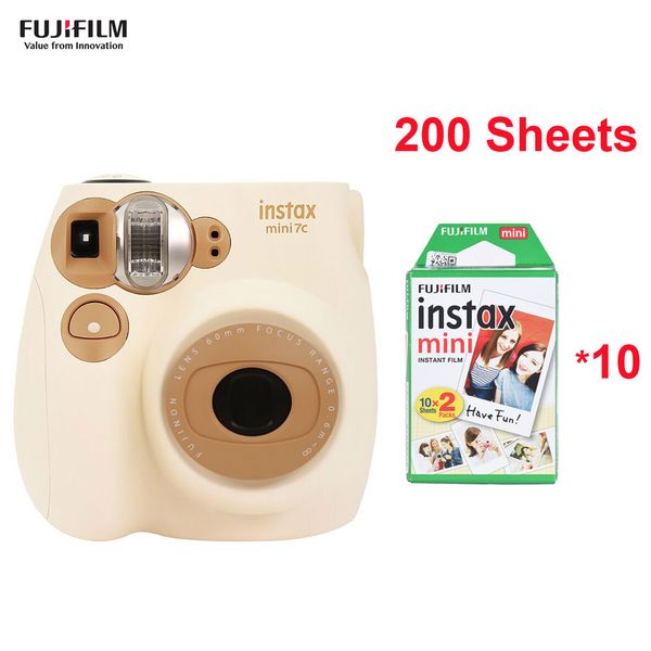 

instax mini7c instant camera film cam auto-focusing with battery wrist strap birthday christmas new year festival gift