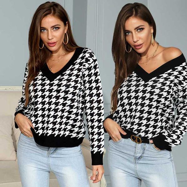 women's sweaters sweater autumn/winter slim v-neck wild knit trend, White;black
women's sweaters sweater autumn/winter slim v-neck wild knit trend, White;black