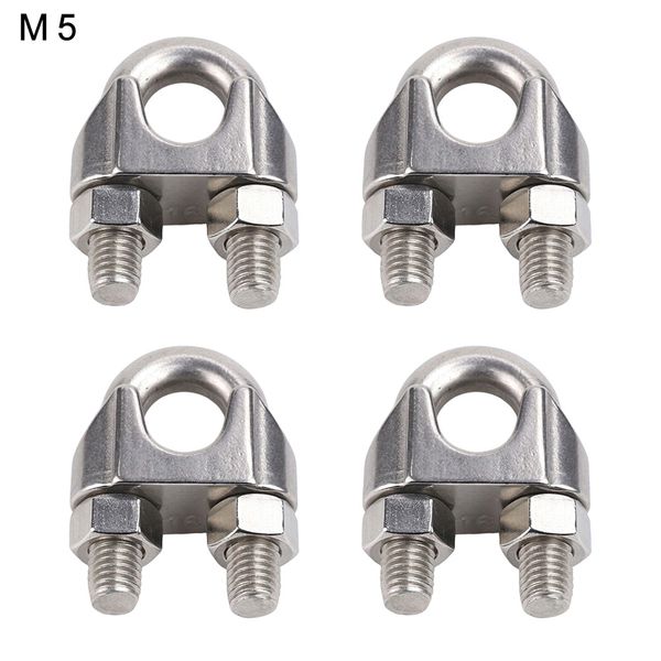 4pcs stainless steel wirerope clamp rustproof professional durable cable clip, Golden;silver
4pcs stainless steel wirerope clamp rustproof professional durable cable clip, Golden;silver