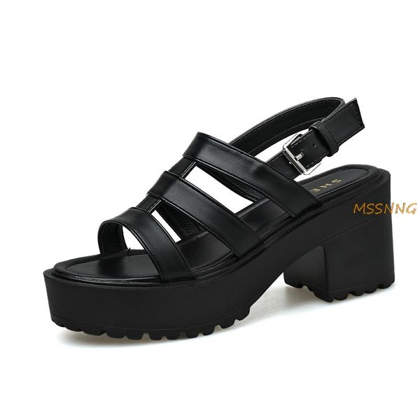 dress shoes 2021 summer rome woemn's sandals solid buckle strap hollow out ladies fish mouth round toe thick bottom women, Black
dress shoes 2021 summer rome woemn's sandals solid buckle strap hollow out ladies fish mouth round toe thick bottom women, Black