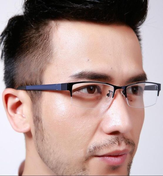 tr90 men women fashion eyeglass frames half rim glasses rx able sale, Black
tr90 men women fashion eyeglass frames half rim glasses rx able sale, Black