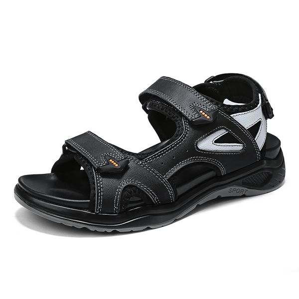 sandals design mens luxury fashion beach large size summer shoes non-slip platform genuine leather sandalias hombre sandales, Black
sandals design mens luxury fashion beach large size summer shoes non-slip platform genuine leather sandalias hombre sandales, Black