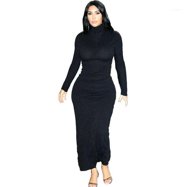 kim kardashian womens bodycon dresses fashion black high neck long sleeve skinny long dresses street style women dress, Black;pink 
kim kardashian womens bodycon dresses fashion black high neck long sleeve skinny long dresses street style women dress, Black;pink