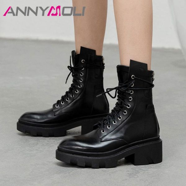 annymoli real leather platform block high heel short boots motorcycle boots women shoes cross tied zip ankle ladies autumn, Black
annymoli real leather platform block high heel short boots motorcycle boots women shoes cross tied zip ankle ladies autumn, Black
