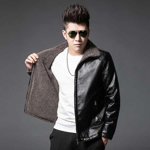 plus size m~7xl 8xl men leather suede jacket autumn motorcycle pu leather male winter bomber jackets outerwear faux leather coat, Black
plus size m~7xl 8xl men leather suede jacket autumn motorcycle pu leather male winter bomber jackets outerwear faux leather coat, Black
