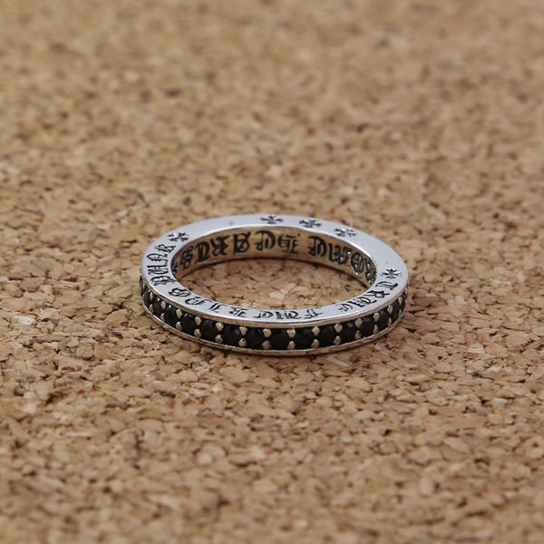 925 sterling silver handmade band rings with black stones american european punk gothic style antique silver designer rings nice gift
925 sterling silver handmade band rings with black stones american european punk gothic style antique silver designer rings nice gift