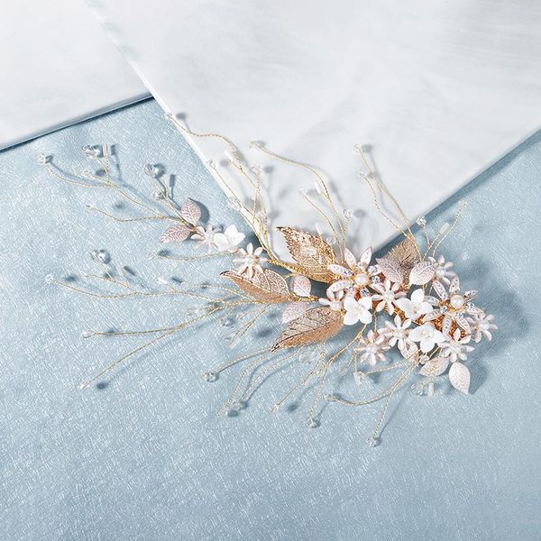 handmade gold color flower leaf side clips crystal pearls hairpins headpieces bride noiva wedding party hair jewelry accessories, Golden;silver
handmade gold color flower leaf side clips crystal pearls hairpins headpieces bride noiva wedding party hair jewelry accessories, Golden;silver