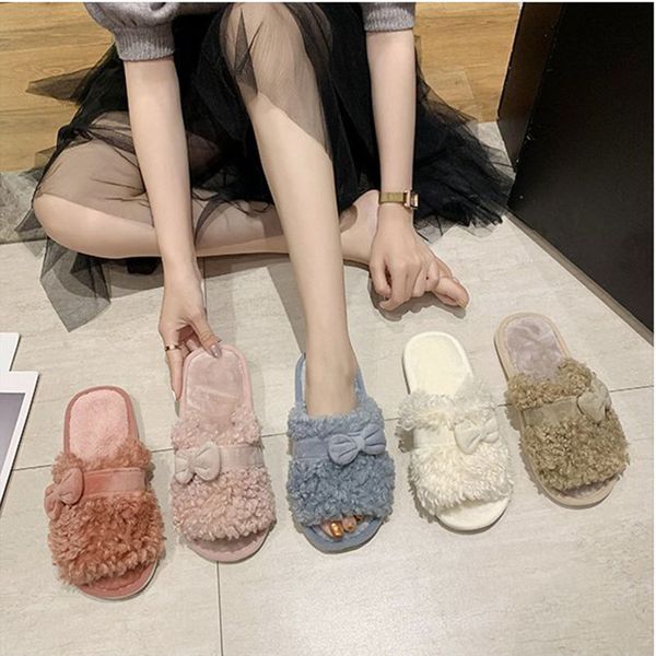 candy colors wavyed furry pantufas mujer pearl velvet bowknot open toe slides comfy flats plush slippers ladies house shoes 2020, Black
candy colors wavyed furry pantufas mujer pearl velvet bowknot open toe slides comfy flats plush slippers ladies house shoes 2020, Black