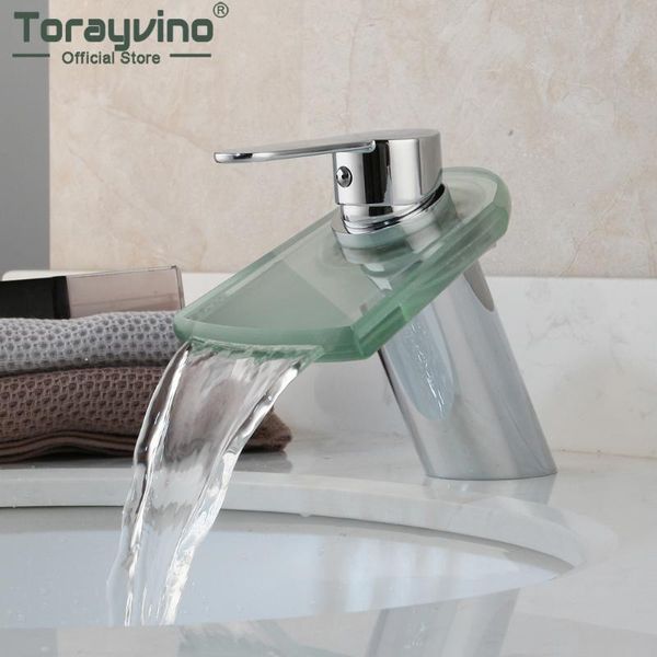 torayvino bathroom faucet transparent glass waterfall chrome polished deck mounted sink vessel faucet and cold mixer tap
torayvino bathroom faucet transparent glass waterfall chrome polished deck mounted sink vessel faucet and cold mixer tap