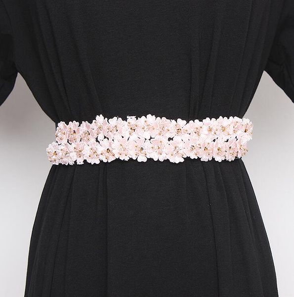 women's runway fashion flower beaded elastic cummerbunds female dress corsets waistband belts decoration wide belt r2841, Black;brown
women's runway fashion flower beaded elastic cummerbunds female dress corsets waistband belts decoration wide belt r2841, Black;brown