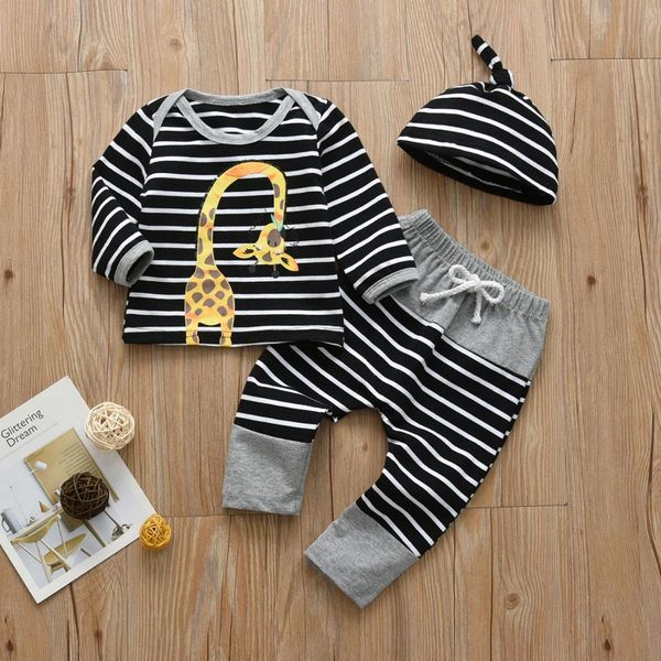 3шт новорожденных infant младенцев мальчиков одежда для животных печать с длинным рукавом футболка + брюки + нашивки hat осень малышей одева, White
3шт новорожденных infant младенцев мальчиков одежда для животных печать с длинным рукавом футболка + брюки + нашивки hat осень малышей одева, White