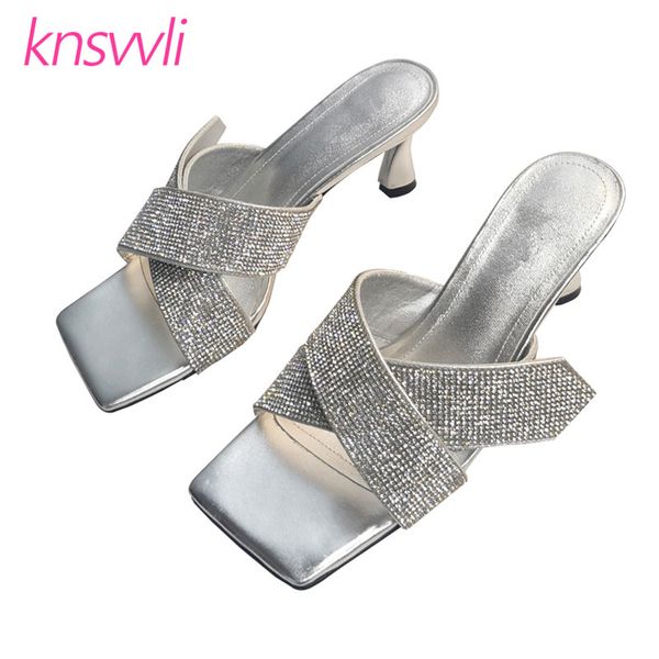 glittering rhinestone mules high heels women sandals crystal cross strap slippers woman stiletto summer party shoes woman, Black
glittering rhinestone mules high heels women sandals crystal cross strap slippers woman stiletto summer party shoes woman, Black