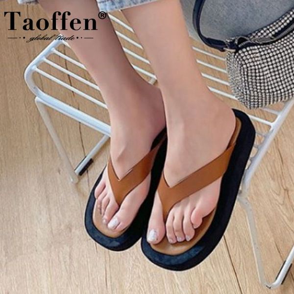 taoffen women fashion summer shoes real leather flip flop woman sandals fashion casual shoes daily vacation footwear size 34-39, Black
taoffen women fashion summer shoes real leather flip flop woman sandals fashion casual shoes daily vacation footwear size 34-39, Black
