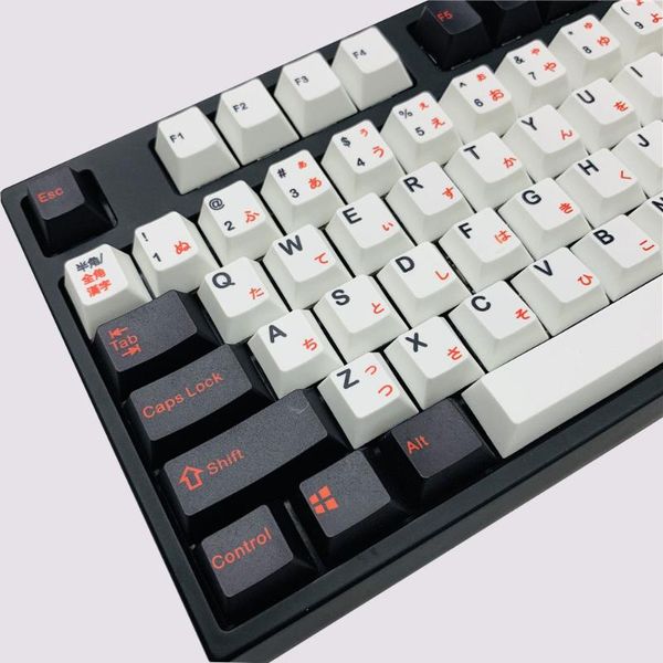 simple black and white keycaps russian korean 104 keycap pbt five-sided sublimation cherry profile mechanical keyboard key-caps
simple black and white keycaps russian korean 104 keycap pbt five-sided sublimation cherry profile mechanical keyboard key-caps
