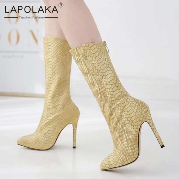 lapolaka 2020 горячие продажа остроконечные toe теленок сапоги середины женщина обувь thin высокие каблуки весна осень партия сапоги lady же, Black
lapolaka 2020 горячие продажа остроконечные toe теленок сапоги середины женщина обувь thin высокие каблуки весна осень партия сапоги lady же, Black