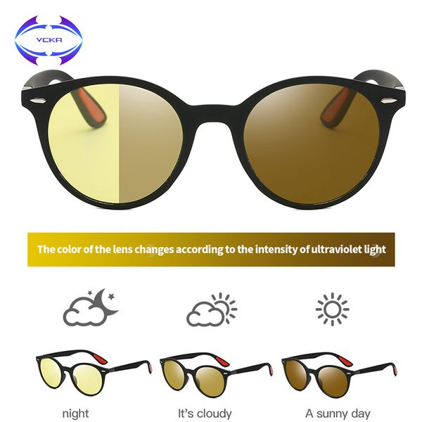 vcka polarized sunglasses men discoloration classic man drive sun glasses women night vision uv400 eyewear round gafas, White;black
vcka polarized sunglasses men discoloration classic man drive sun glasses women night vision uv400 eyewear round gafas, White;black