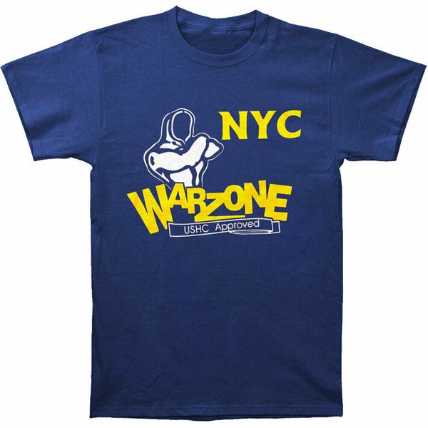 warzone men's old to new school t-shirt blue breathable tee shirt