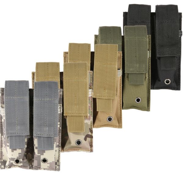 durable nylon tactical double pistol mag magazine pouch close holster combat hunting outdoor accessories, Camo;black
durable nylon tactical double pistol mag magazine pouch close holster combat hunting outdoor accessories, Camo;black