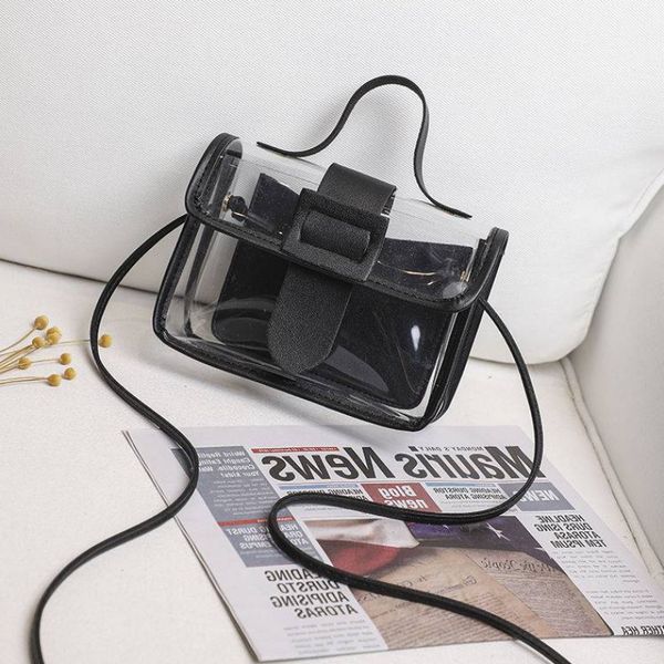 pvc shoulder bag messenger bag 2020 spring summer fashion women's transparent square sling cool mobile sweet lady black
pvc shoulder bag messenger bag 2020 spring summer fashion women's transparent square sling cool mobile sweet lady black