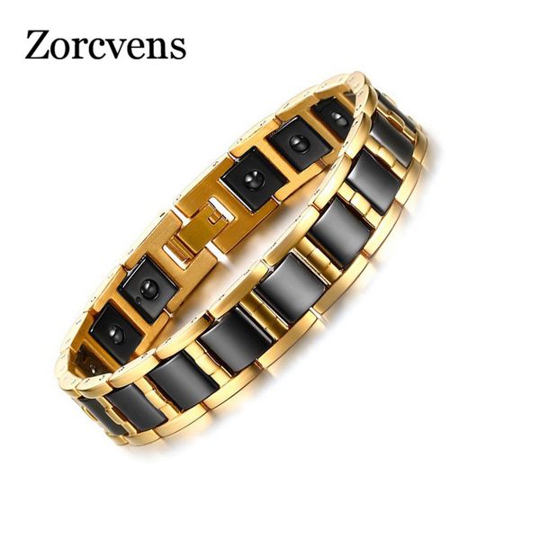 zorcvens 2020 new fashion gold color stainless steel black ceramic hematite bracelet for men jewelry
zorcvens 2020 new fashion gold color stainless steel black ceramic hematite bracelet for men jewelry