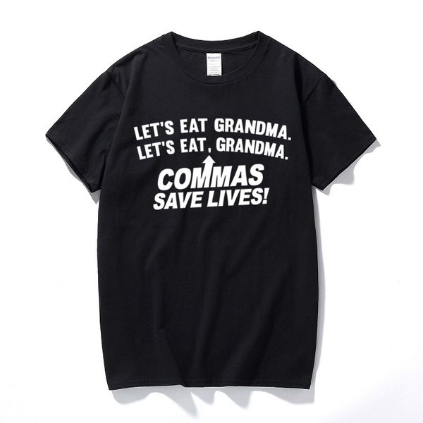commas save lives funny printed slogan t shirt mens grammar grandma novelty gift cotton short sleeve t-shirt
commas save lives funny printed slogan t shirt mens grammar grandma novelty gift cotton short sleeve t-shirt
